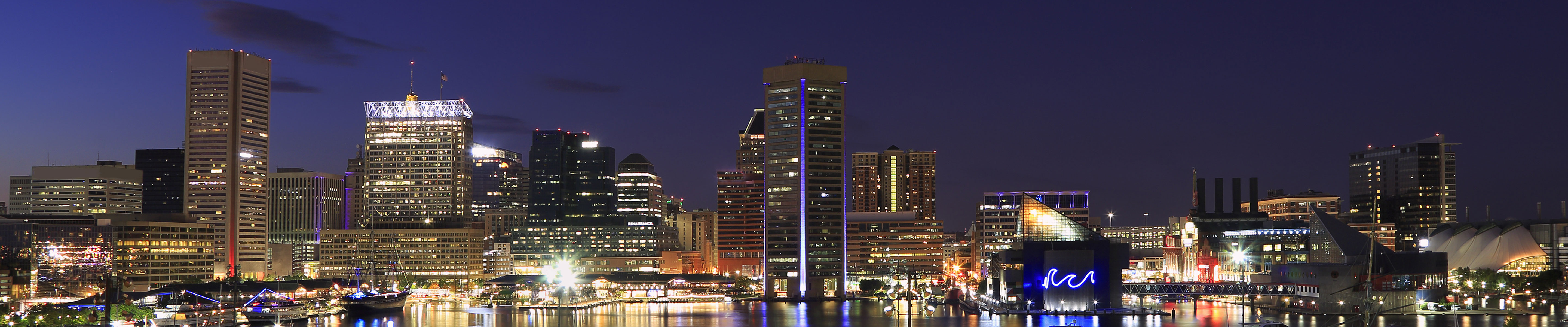 Baltimore Harbor night