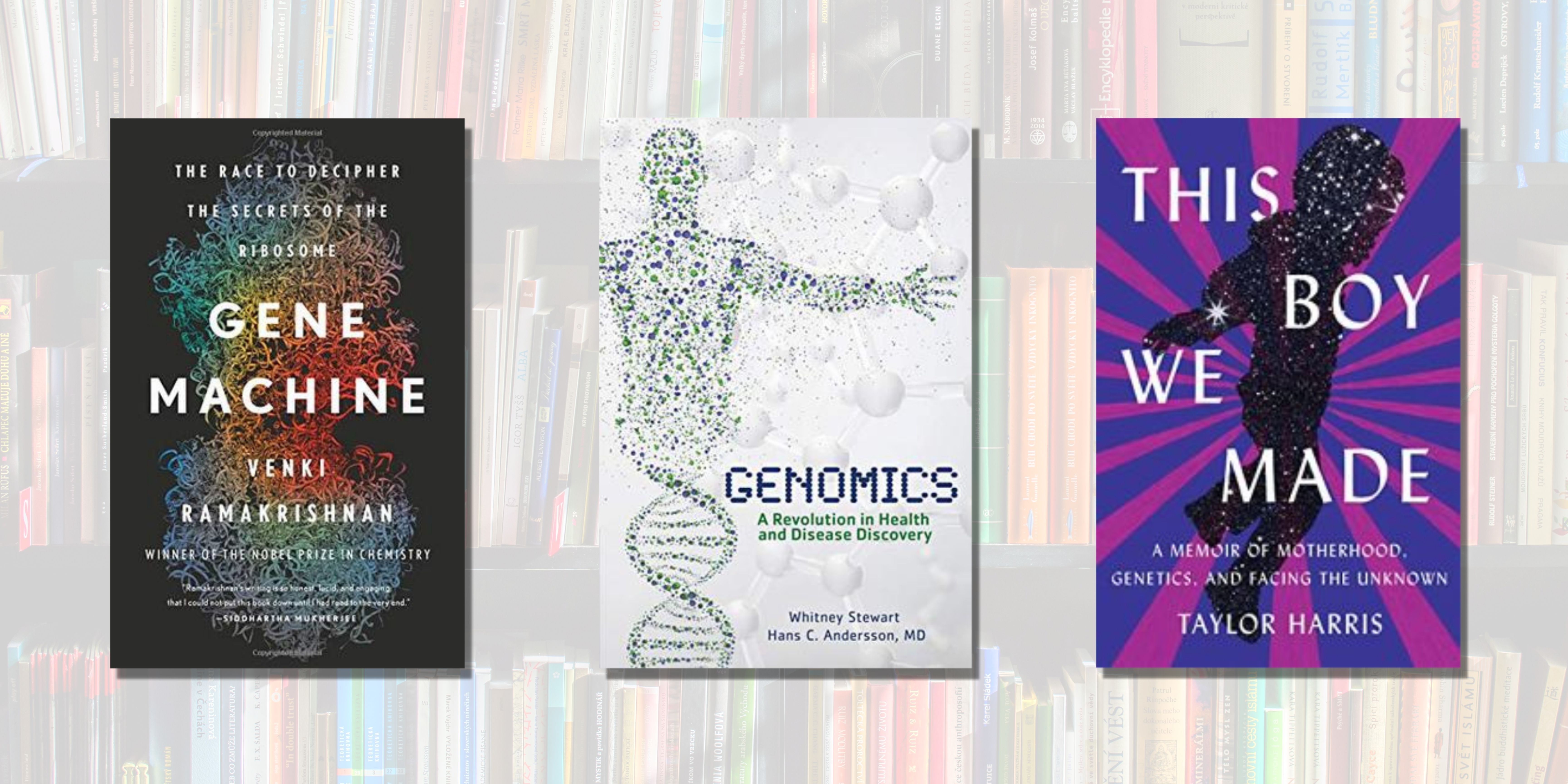 Three book cover images for DNA & U